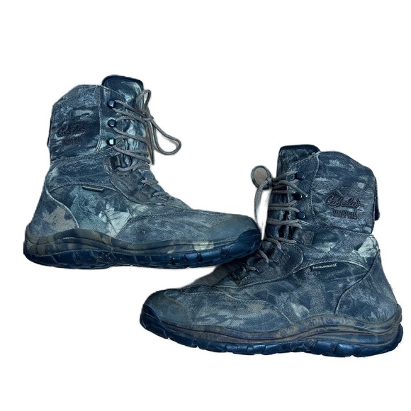 Cabela’s Camouflage Dryplus Scent Eliminator Boots Sz 8D Green Tan Hunting main image 8